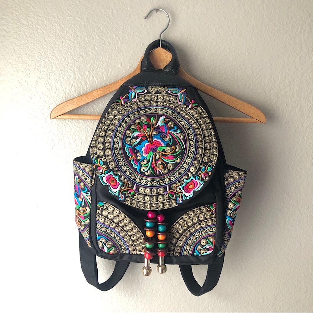 Eclectic Embroidered Backpack